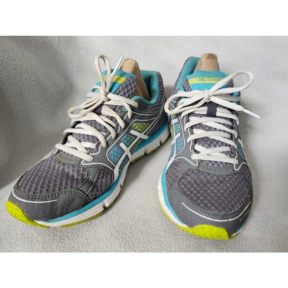ASICS Womens Athletic Shoes Size 8 Teal Blue Green Run  F911212 T3A79 - Picture 5 of 8